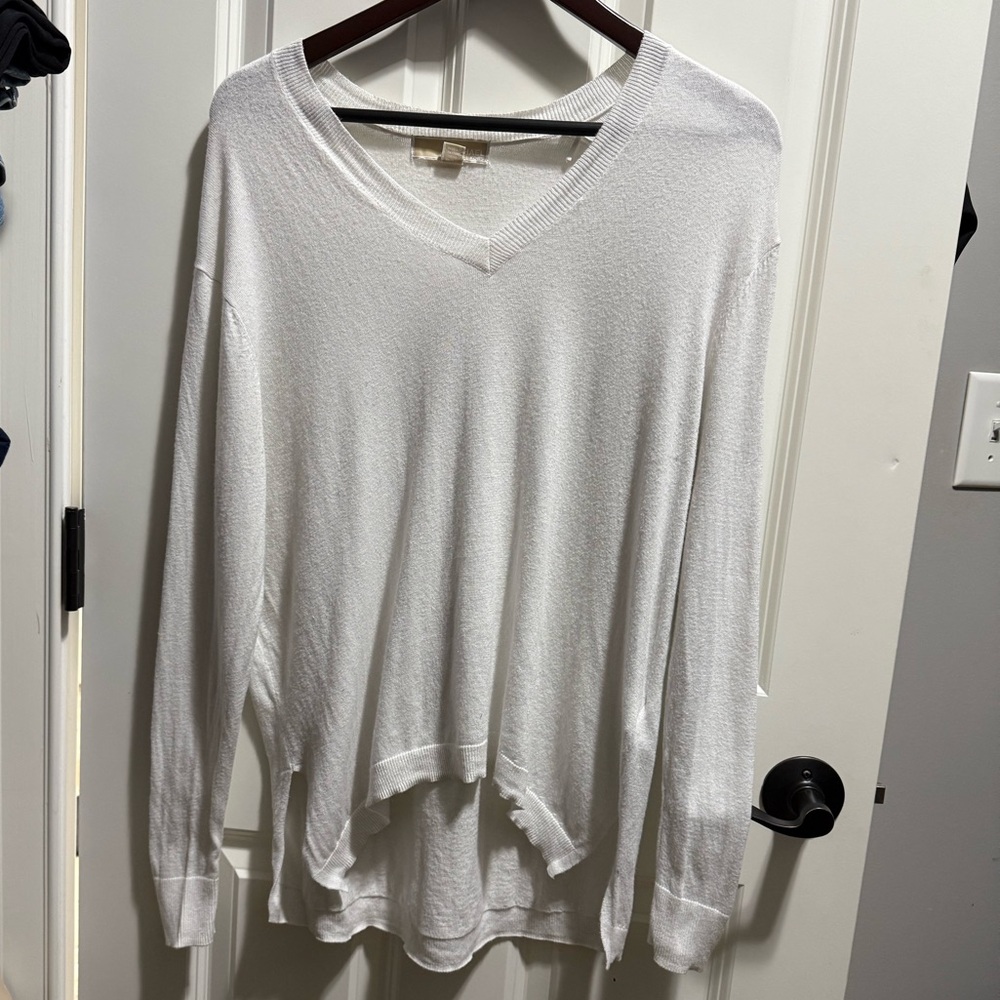 Michael Michael Kors Hi Lo V-Neck Super Soft Top